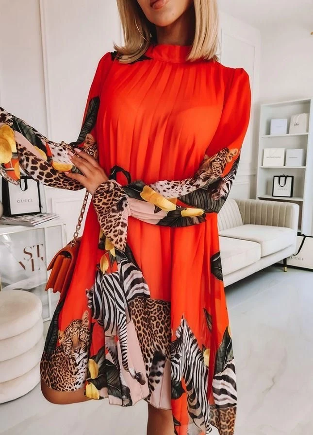 İthal Multi Şifon Astarlı Piliseli Elbise