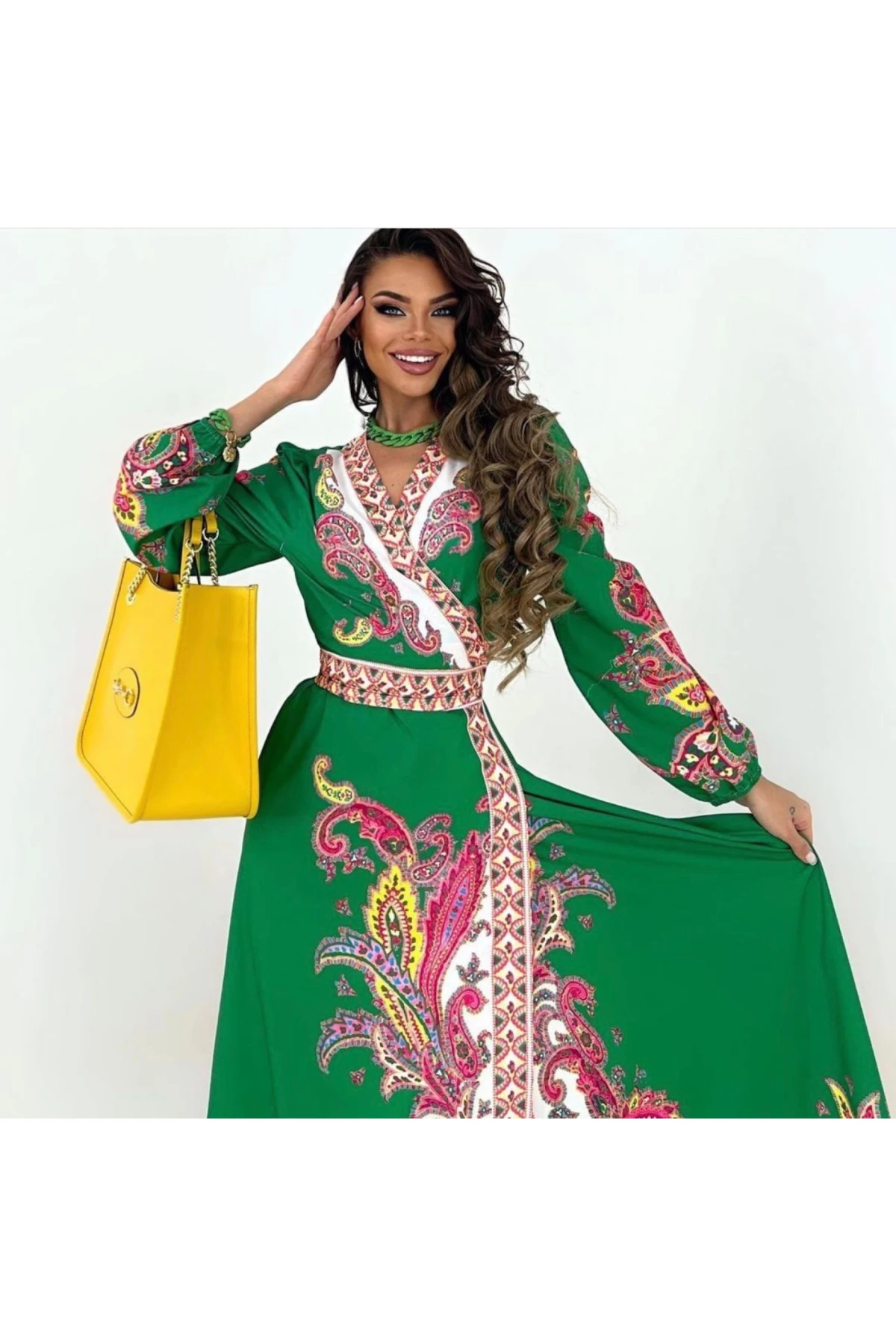 İthal Ottom kumaş Elbise