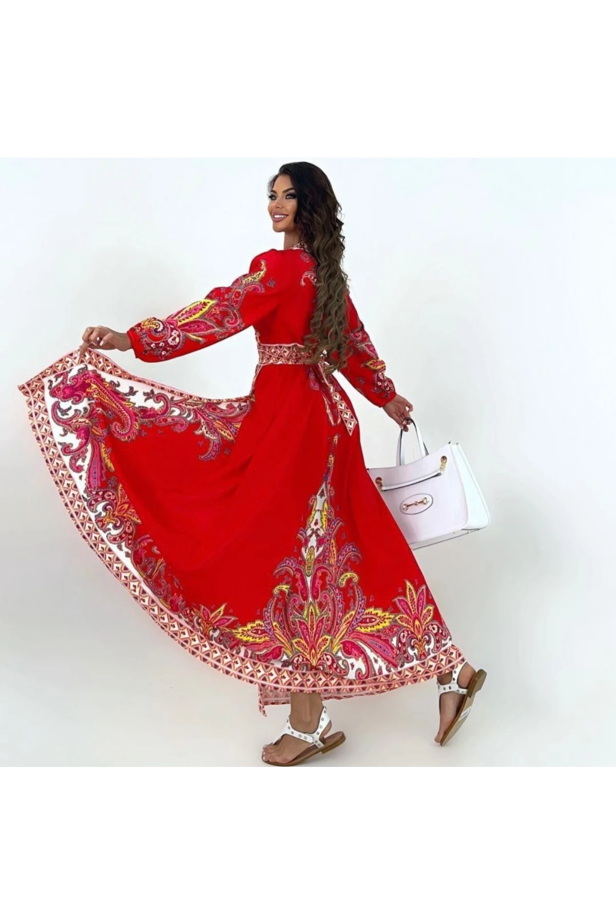 İthal Ottom kumaş Elbise