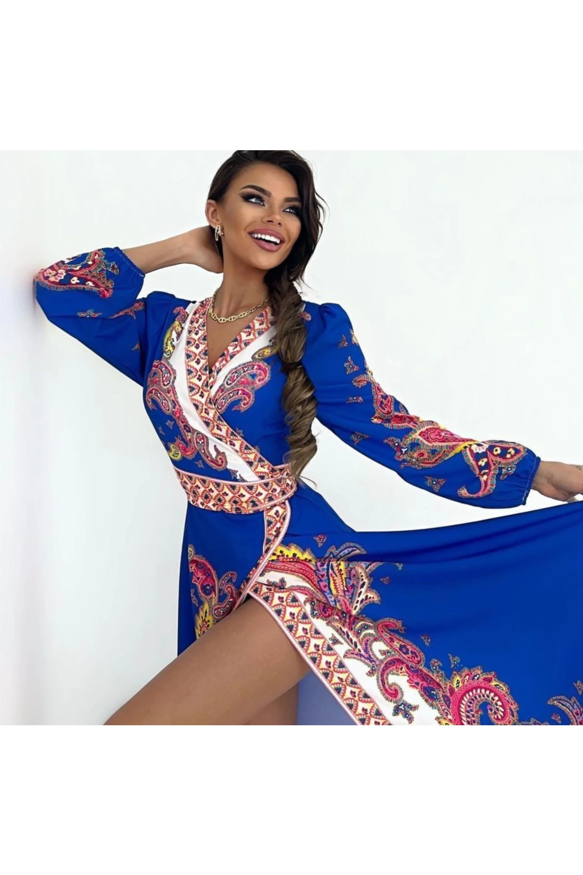 İthal Ottom kumaş Elbise