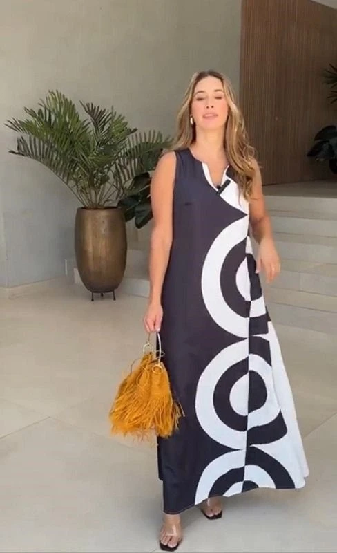 Jessica Kumaş Cepli Maxi Elbise