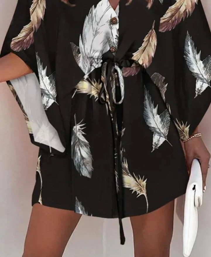 Jessica Kumaş Dijital Elbise