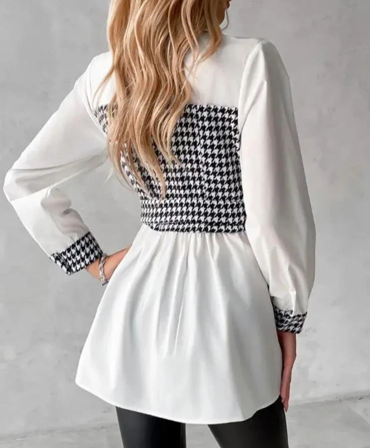 Jessıka Kumaş ekose Detaylı Gömlek