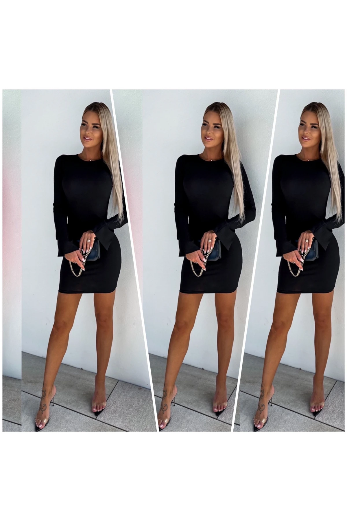 Kaşkorse Kumaş İspanyol Kol Elbise