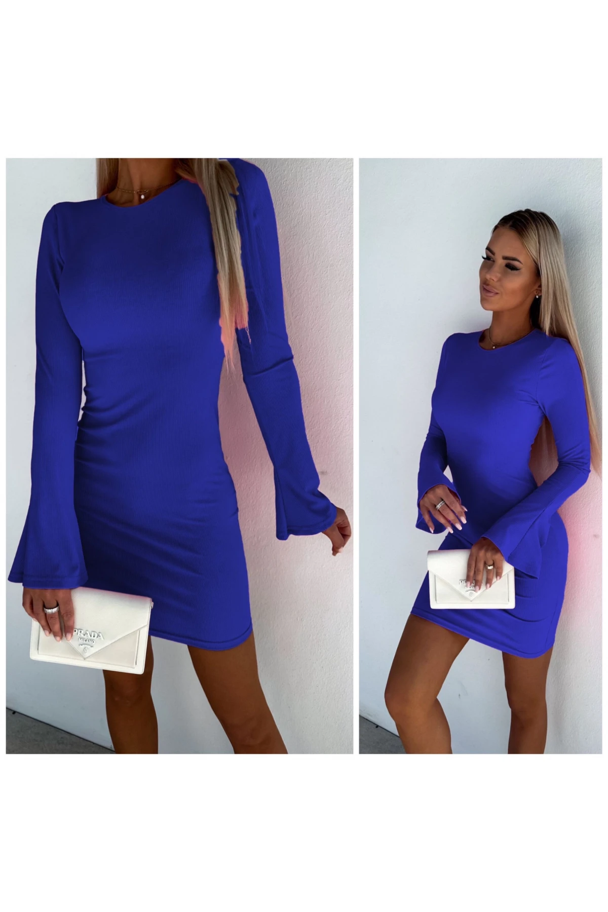 Kaşkorse Kumaş İspanyol Kol Elbise