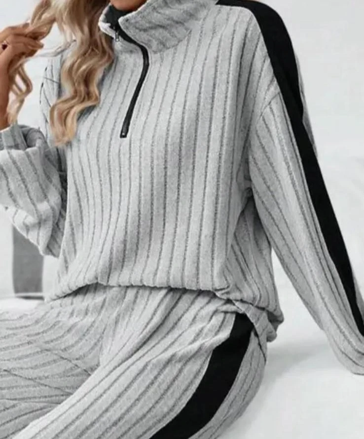 Kaşkorse Kumaş Şerit Detaylı Takım