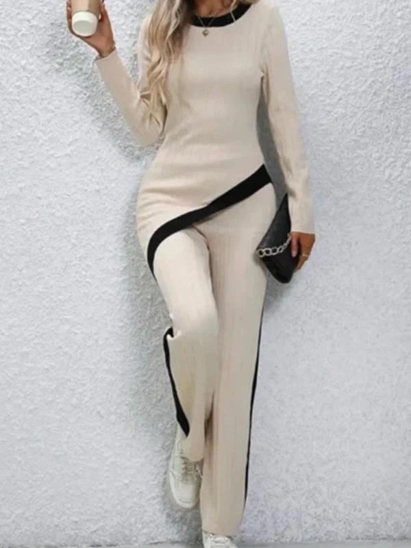 Kaşkorse Kumaş Yanları Şerit Detaylı Takım