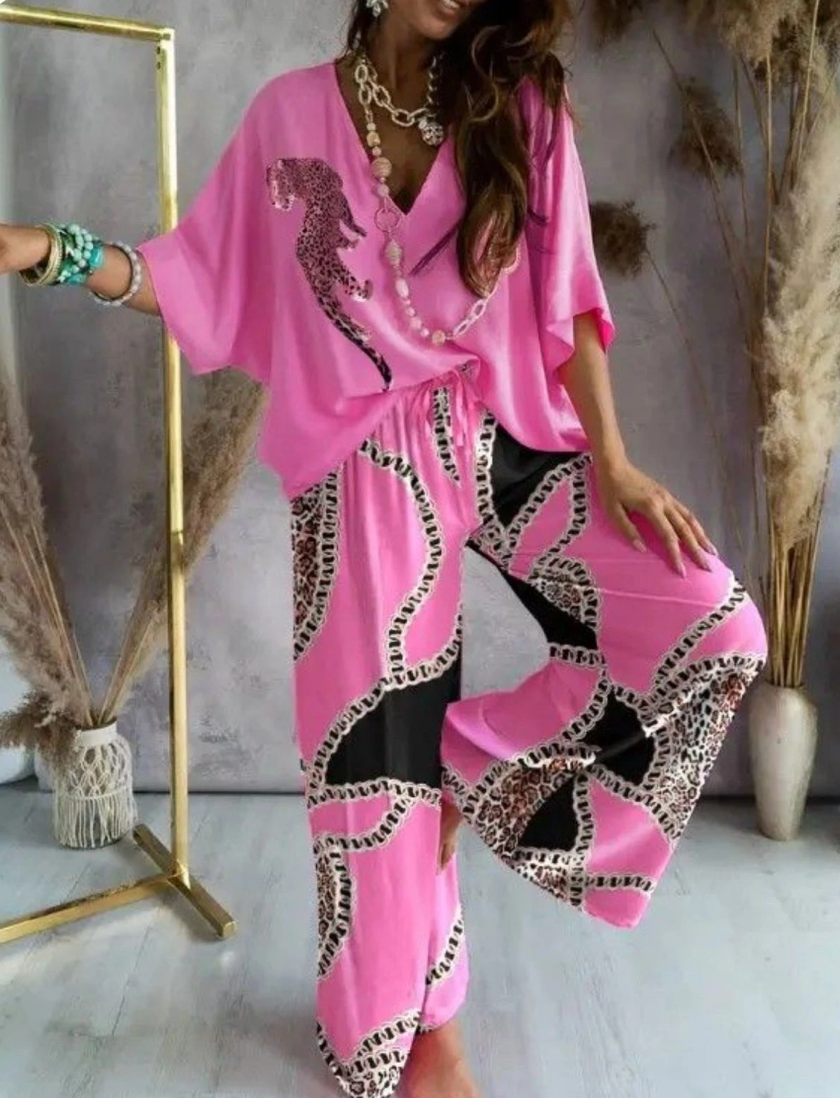 Micro Kumaş Desenli  Takım