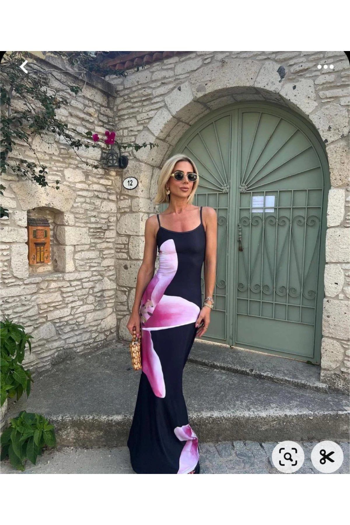 Micro Kumaş Dijital Baskılı Elbise