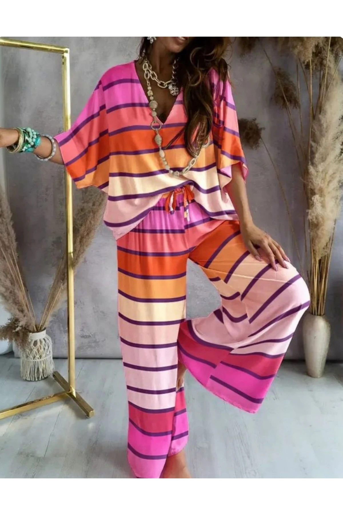 Micro Kumaş Renkli Takım