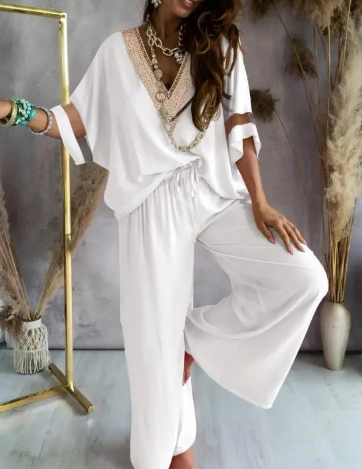 Micro Kumaş Tül Detaylı Tasarım Takım