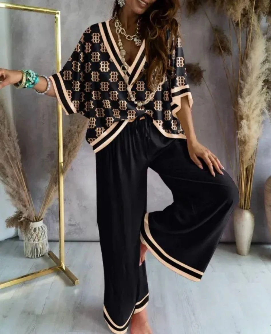 Mikro Kumaş Desenli Takim