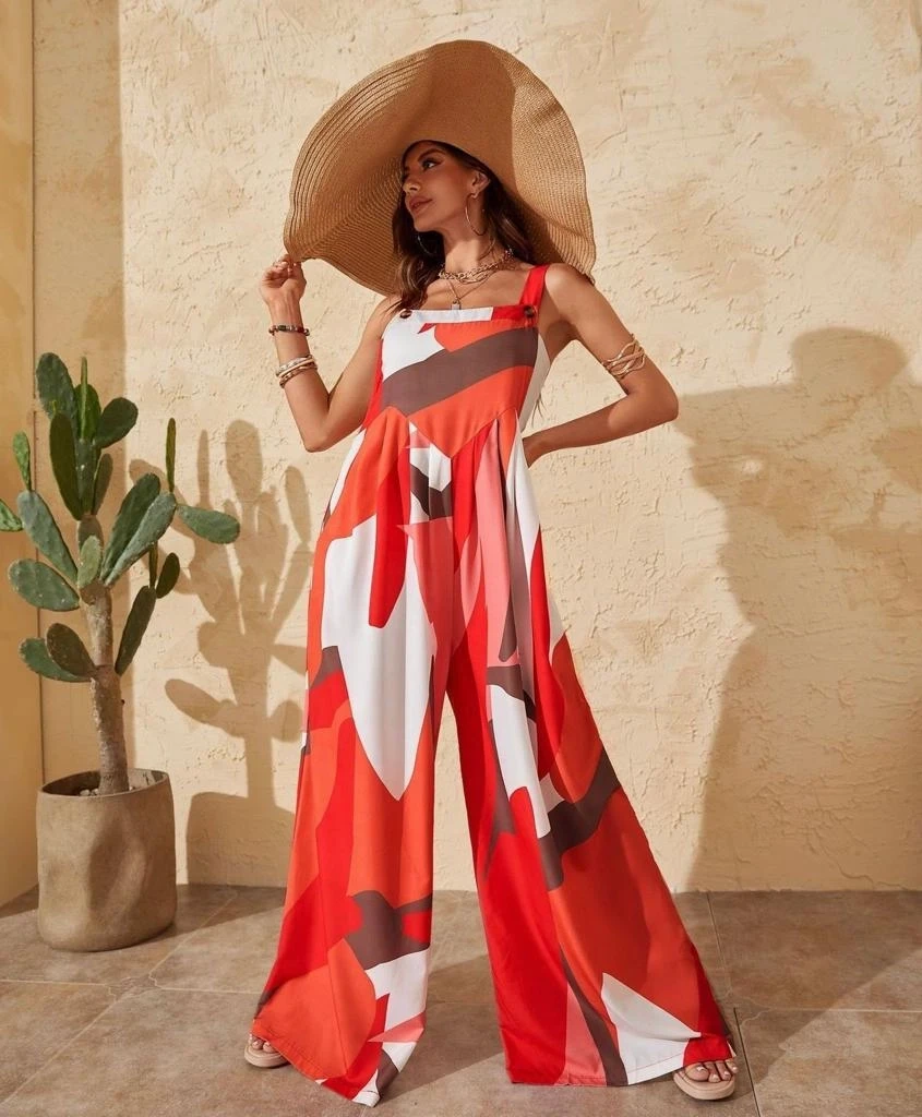 Mikro Kumaş Desenli Tulum