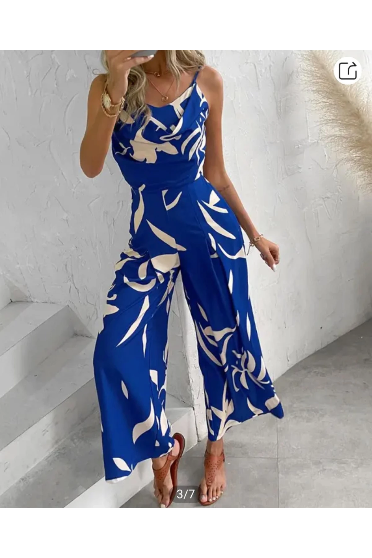 Mikro Kumaş Desenli Tulum