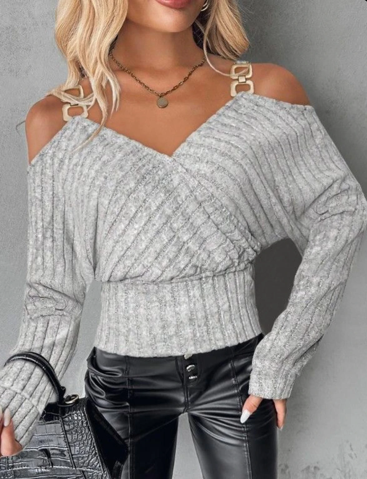 Ottoman Yumoş Kaşkorse Kumaş Tokalı Bluz