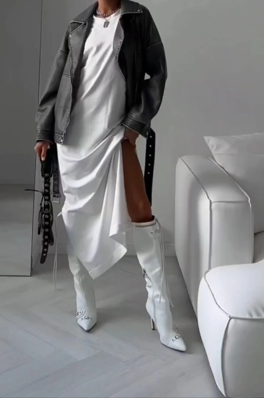 Oys Model Oversize Kumaş Tarz Elbise