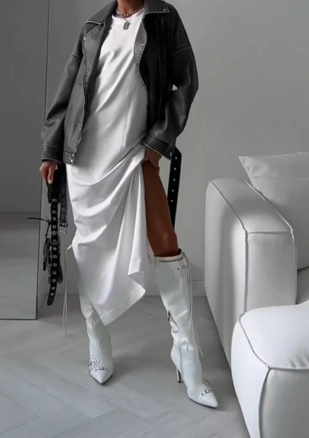 Oys Model Oversize Kumaş Tarz Elbise