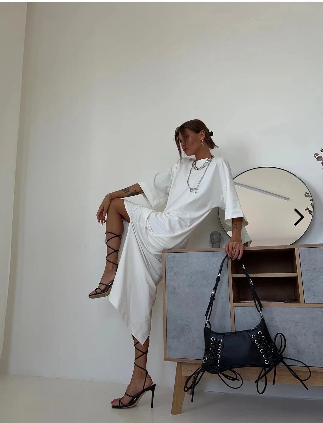 Oys Model Oversize Kumaş Tarz Elbise