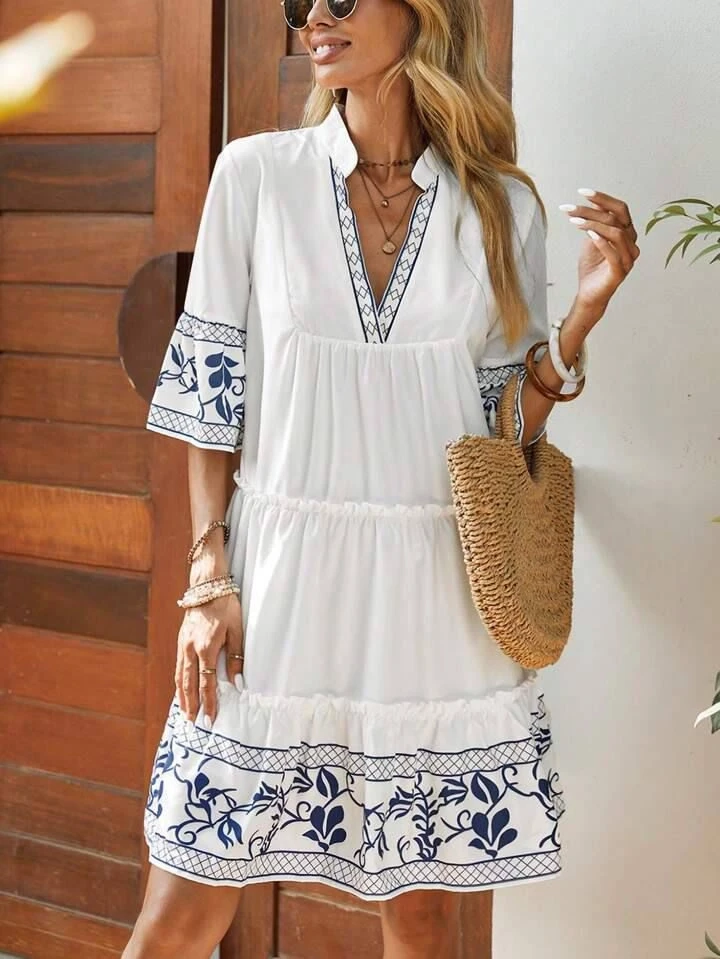 Pamuklu Dokuma Kumaş Elbise