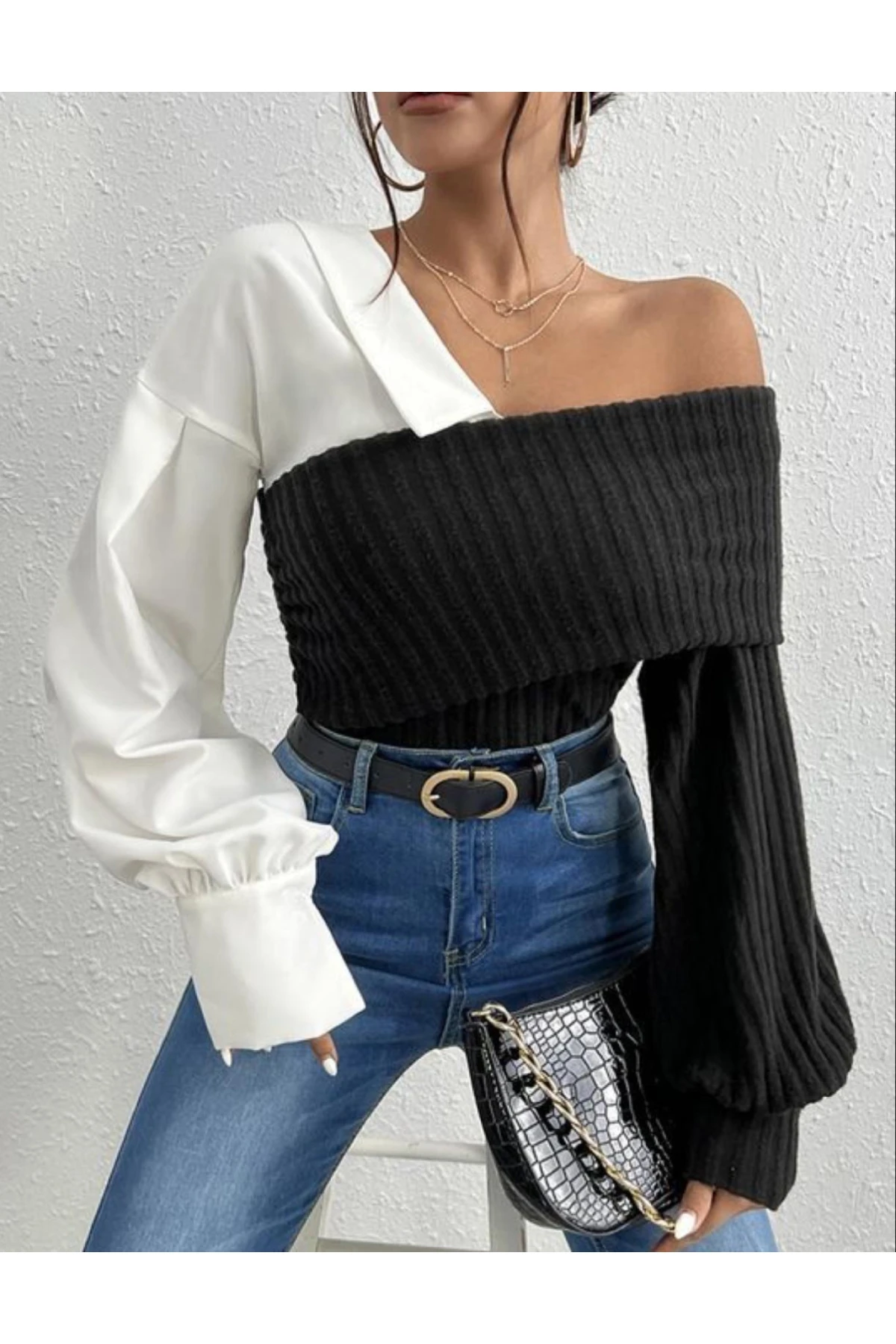 Raporlu Kaşkorse Jessika Kumaş Bluz