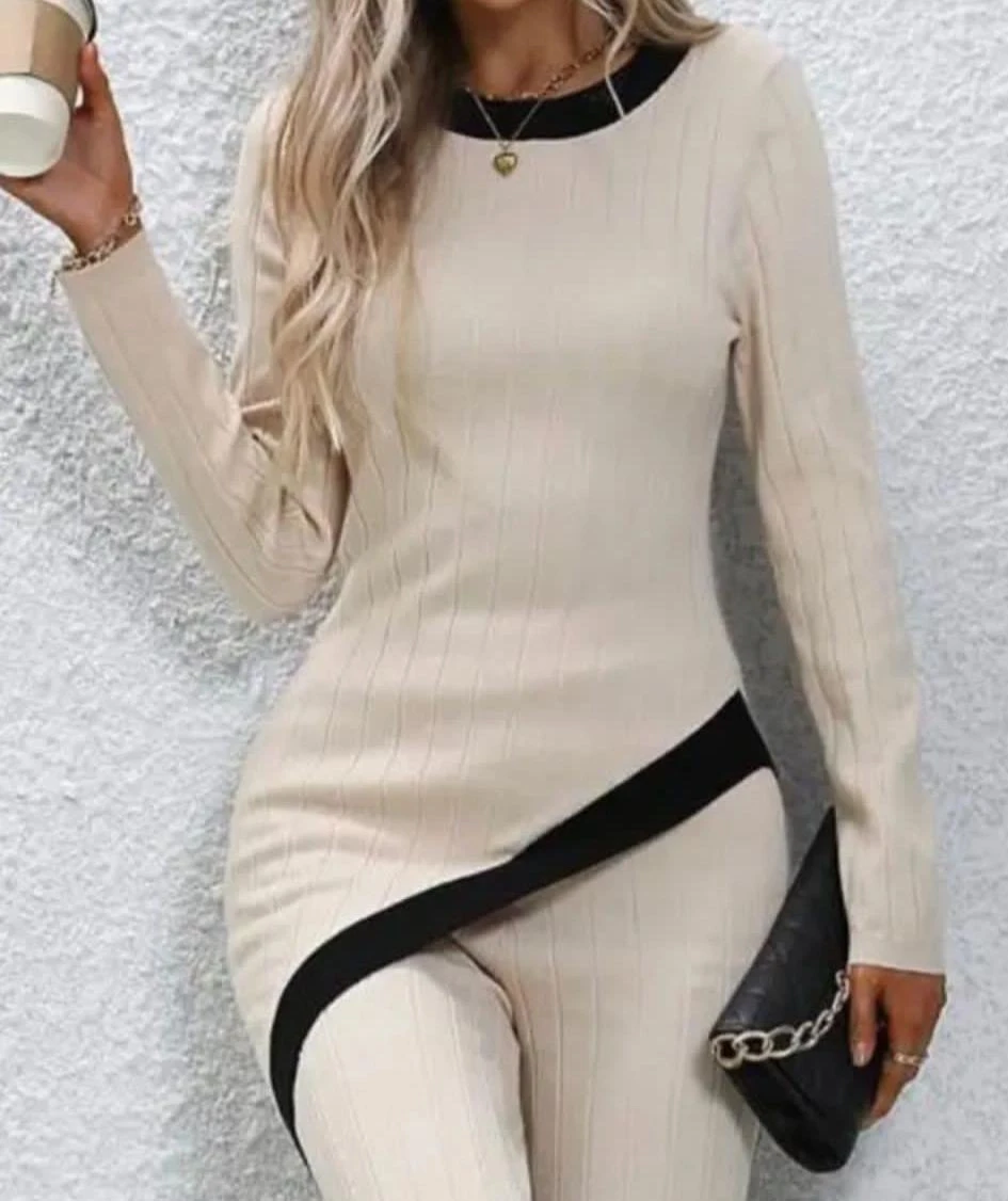 Kaşkorse Kumaş Yanları Şerit Detaylı Takım