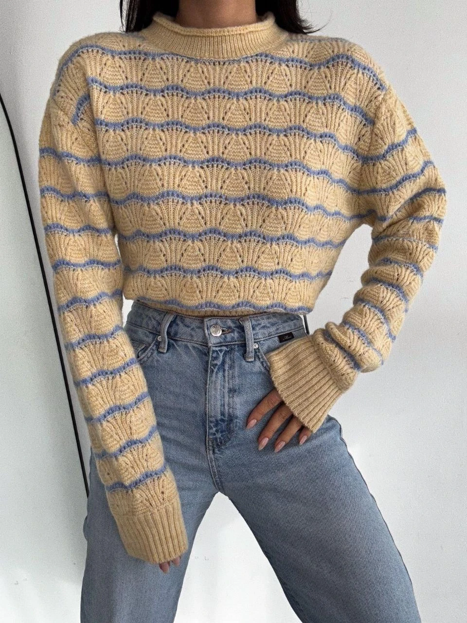 Renk Geçişli Triko Kazak