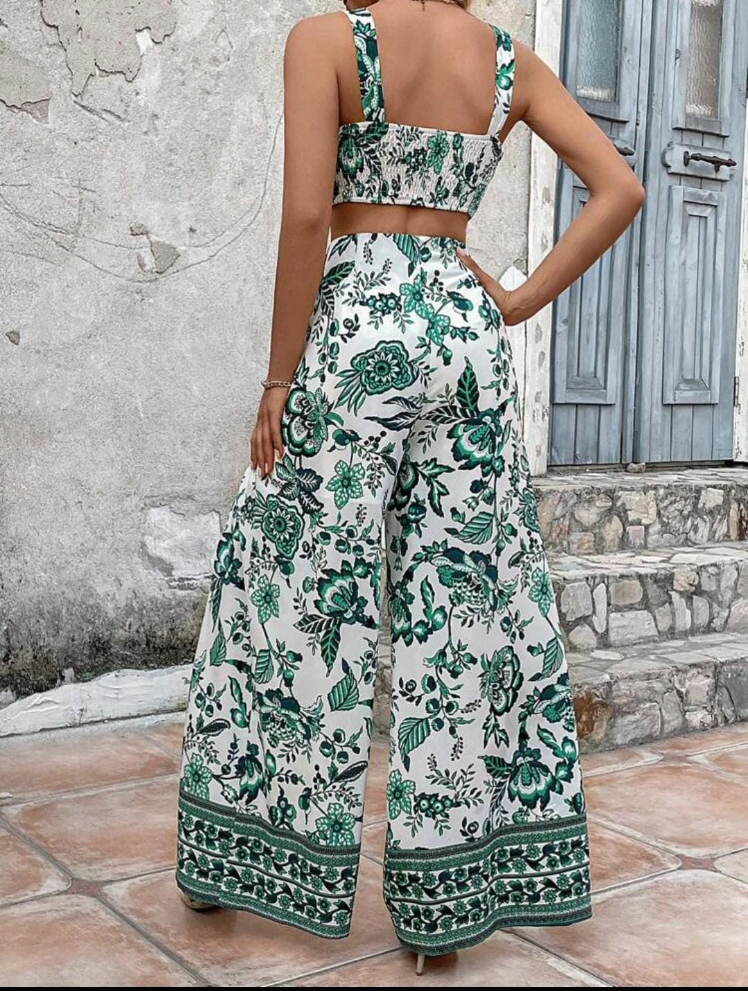 Şal Desen Krep Kumaş Takım