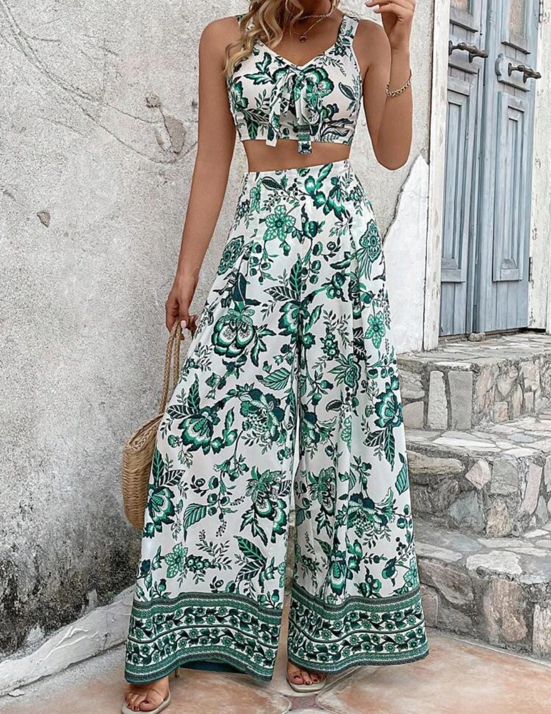 Şal Desen Krep Kumaş Takım