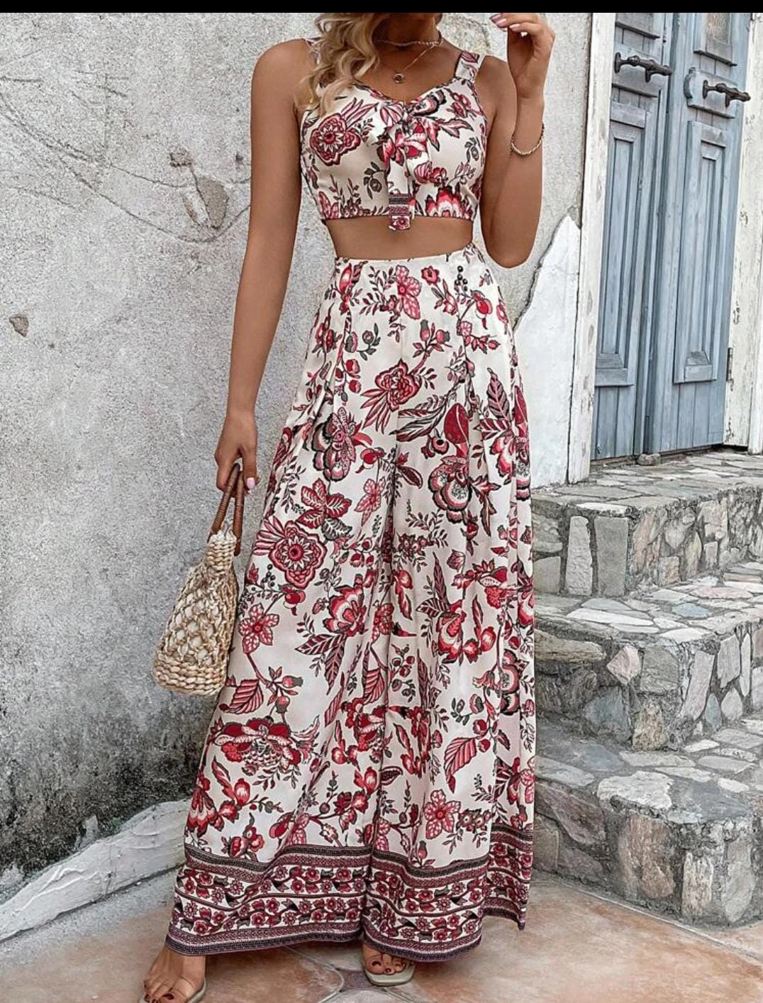 Şal Desen Krep Kumaş Takım