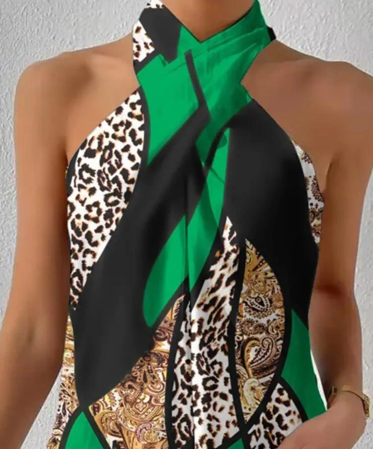 Saten Kumaş  Desenli Bluz