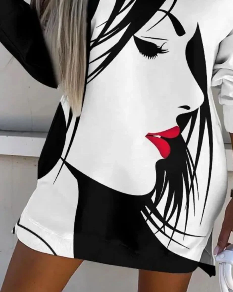 Scuba Dalgıç Kumaş dijital Baskılı Elbise