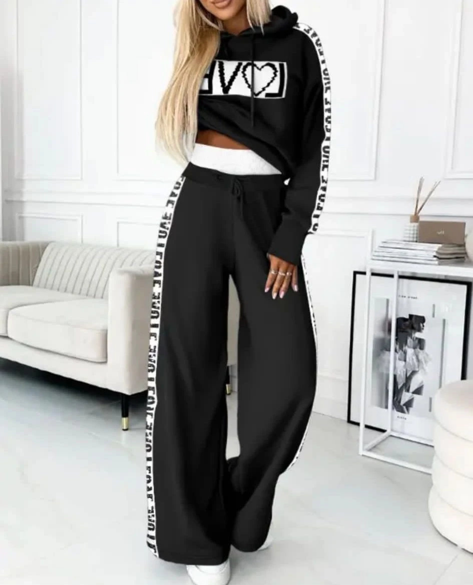 Scuba Dalgıç Kumaş Love Baskı Detaylı Takım