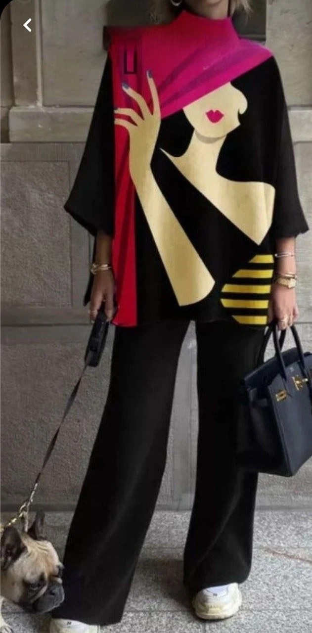 Scuba Dalgıç Kumaş Salash Desenlı Bluz