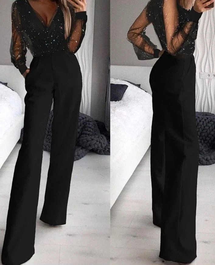 Simli Buzy Kumaş Tulum