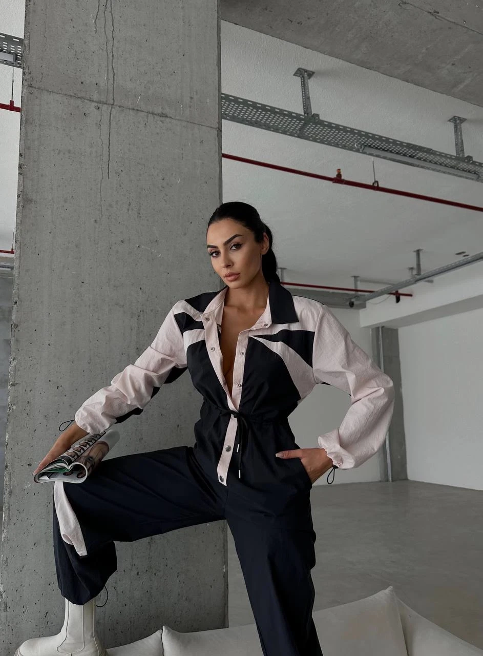 Tasarım Lemina Paraşüt Kumaş Tulum