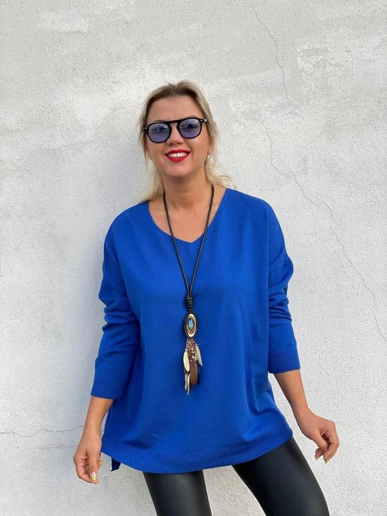 V Yaka Salaş Kalıp Triko