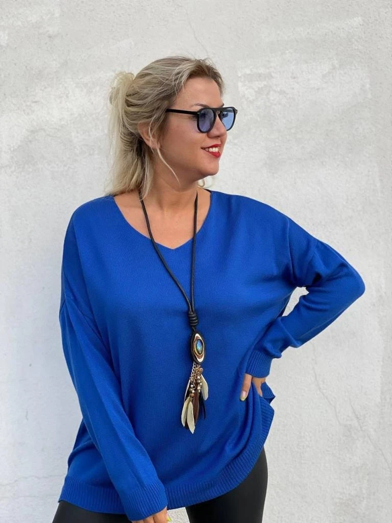 V Yaka Salaş Kalıp Triko