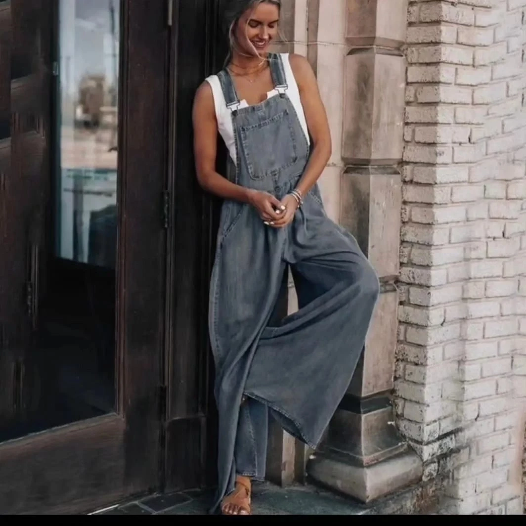 Yeni Sezon Tensel Kumaş Salaş Tulum