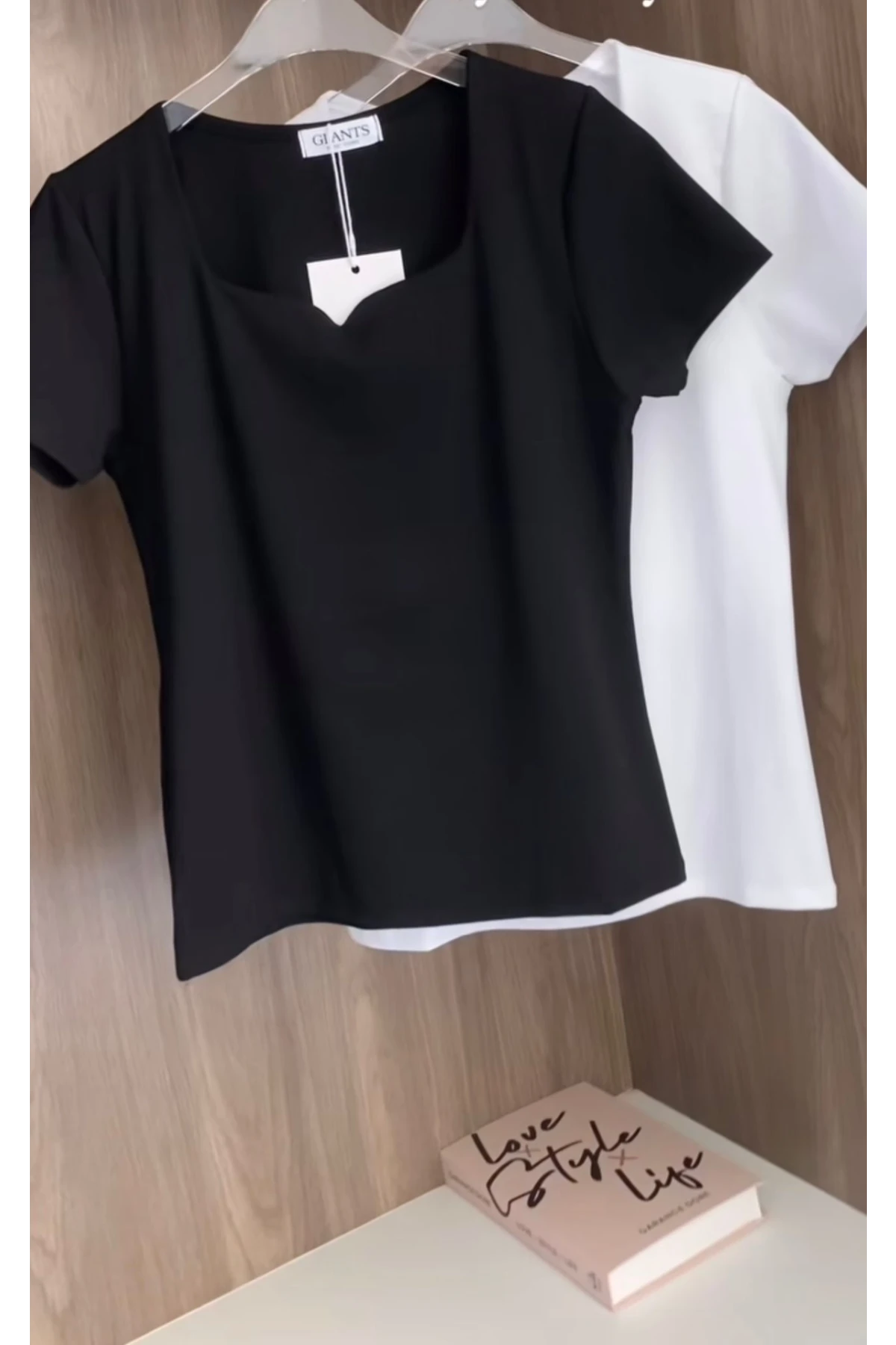 Z@R@ Compact Penye Kare-Yaka Tasarım Bluz