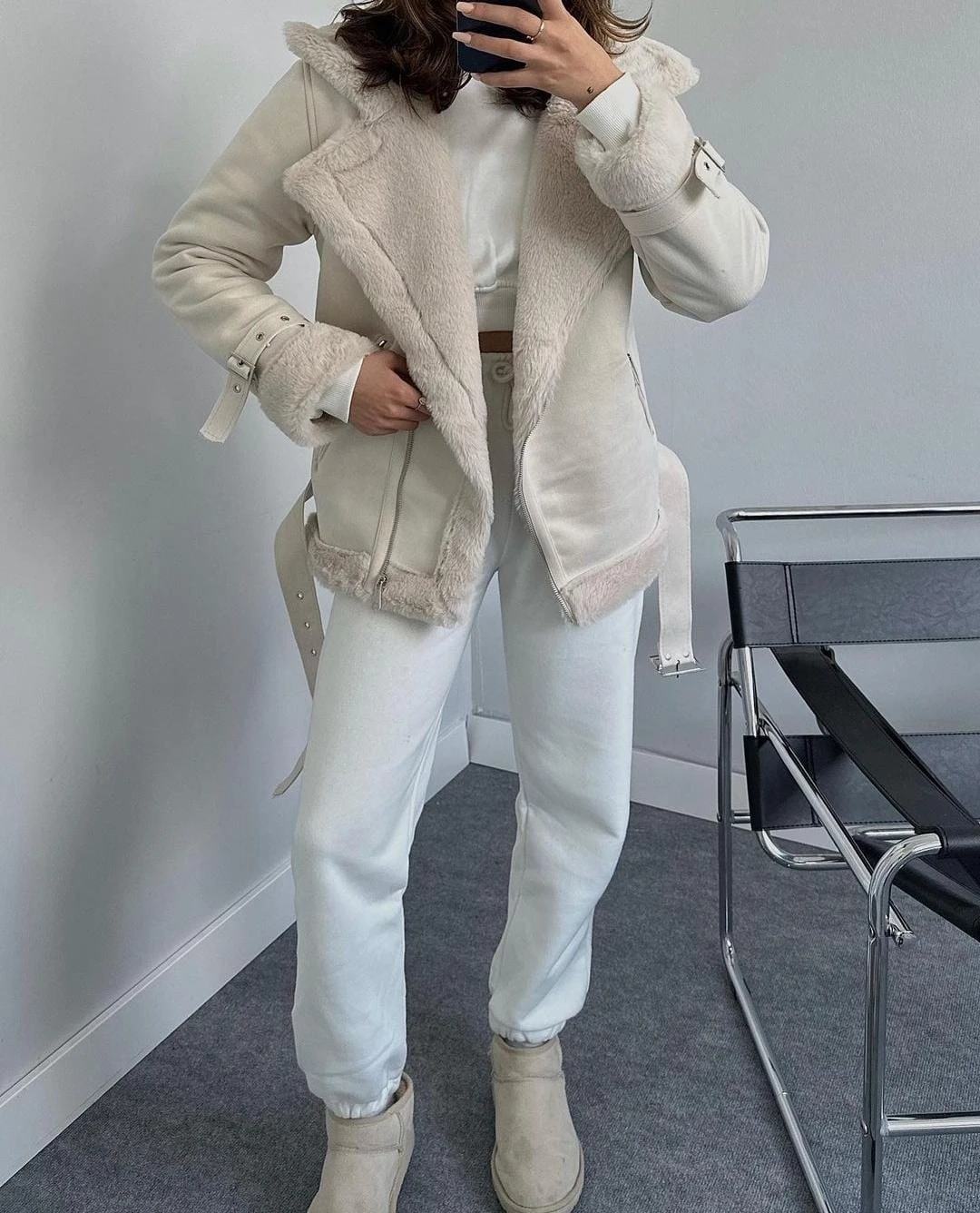 Z@r@ KürklüSüet Mont