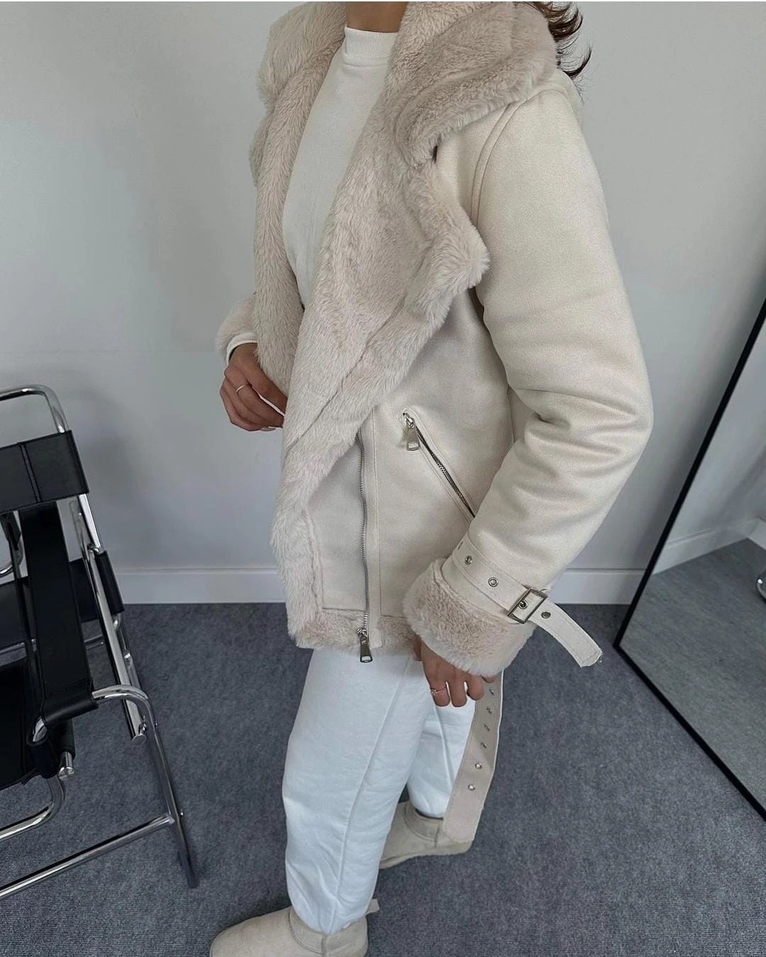 Z@r@ KürklüSüet Mont