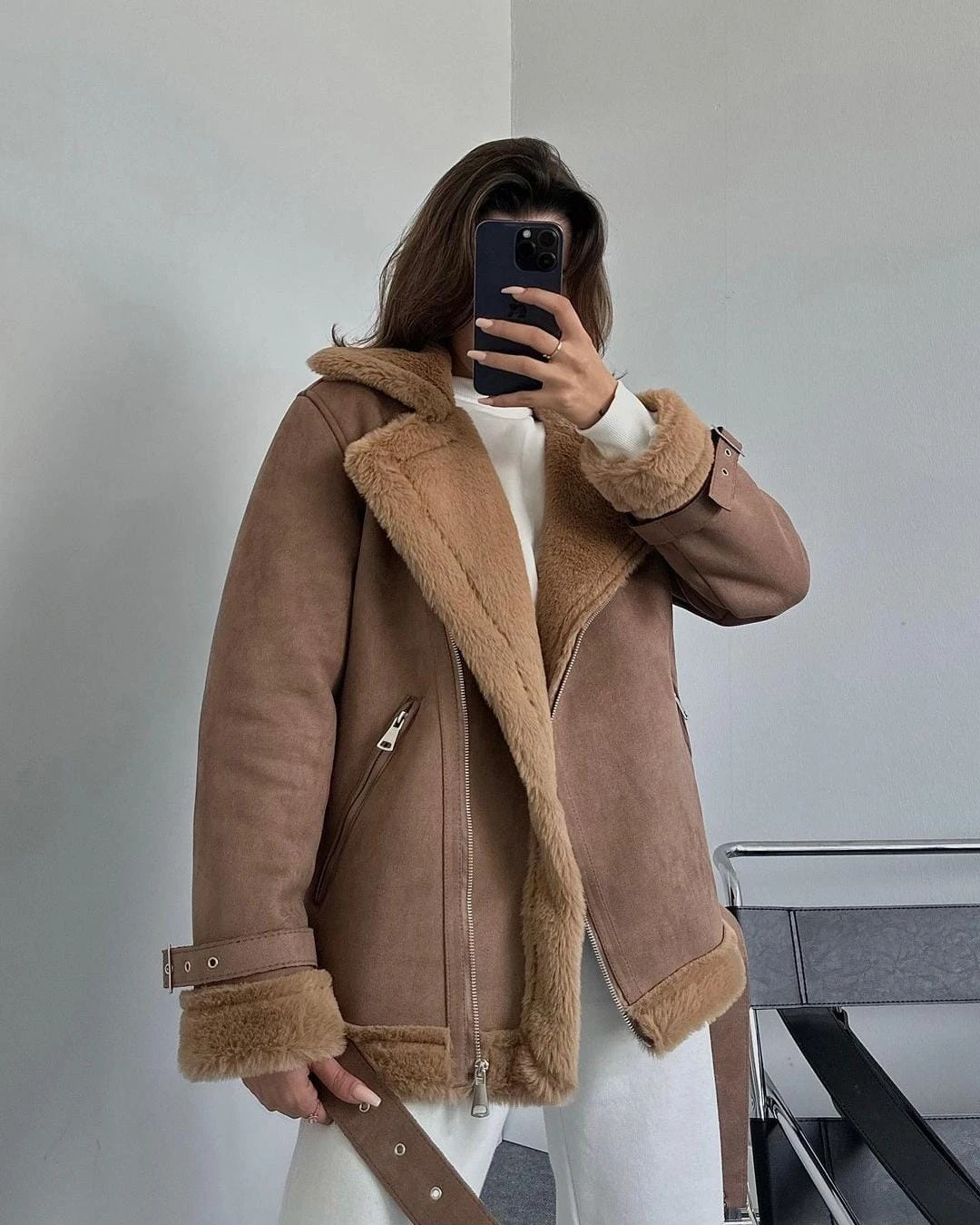 Z@r@ KürklüSüet Mont