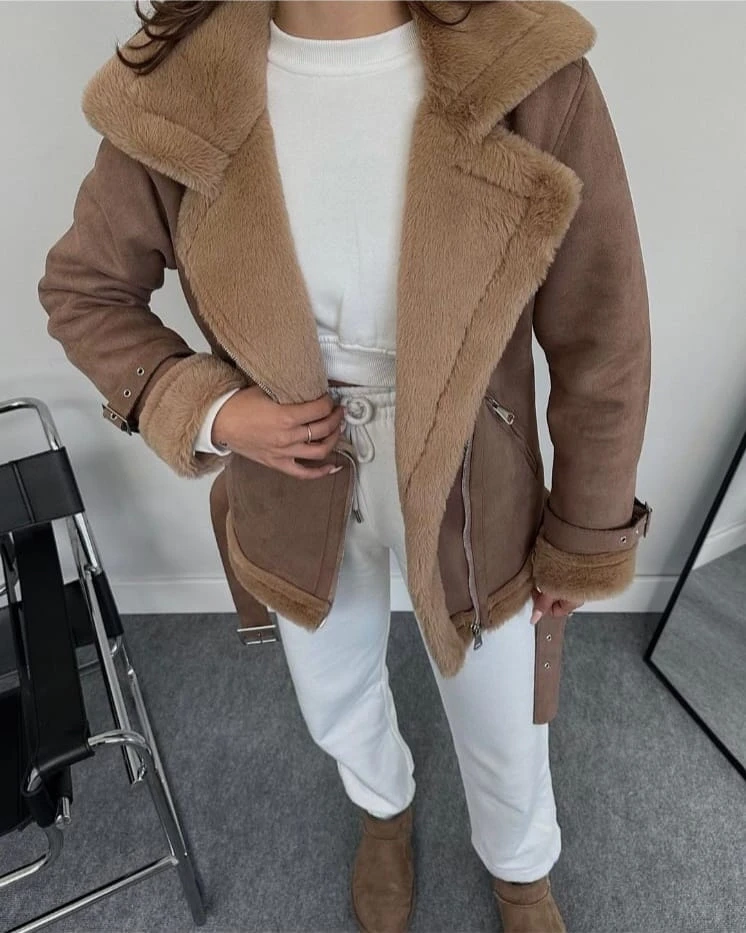 Z@r@ KürklüSüet Mont