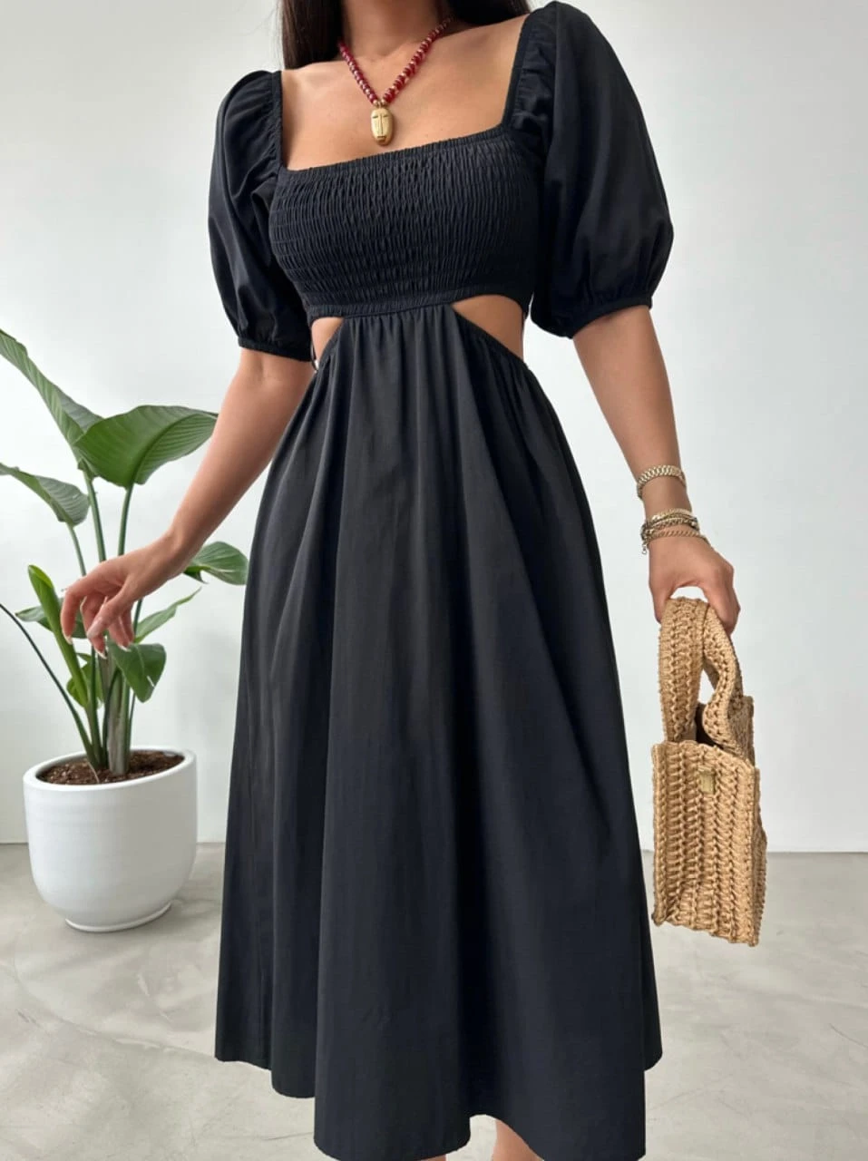 Z@R@ Model Beli Açık Gipeli Elbise