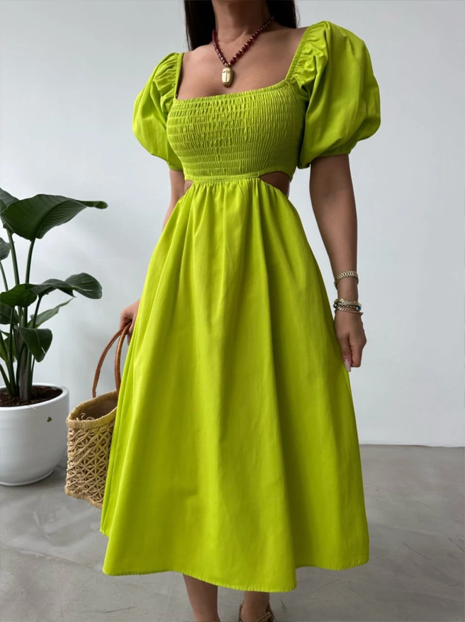 Z@R@ Model Beli Açık Gipeli Elbise