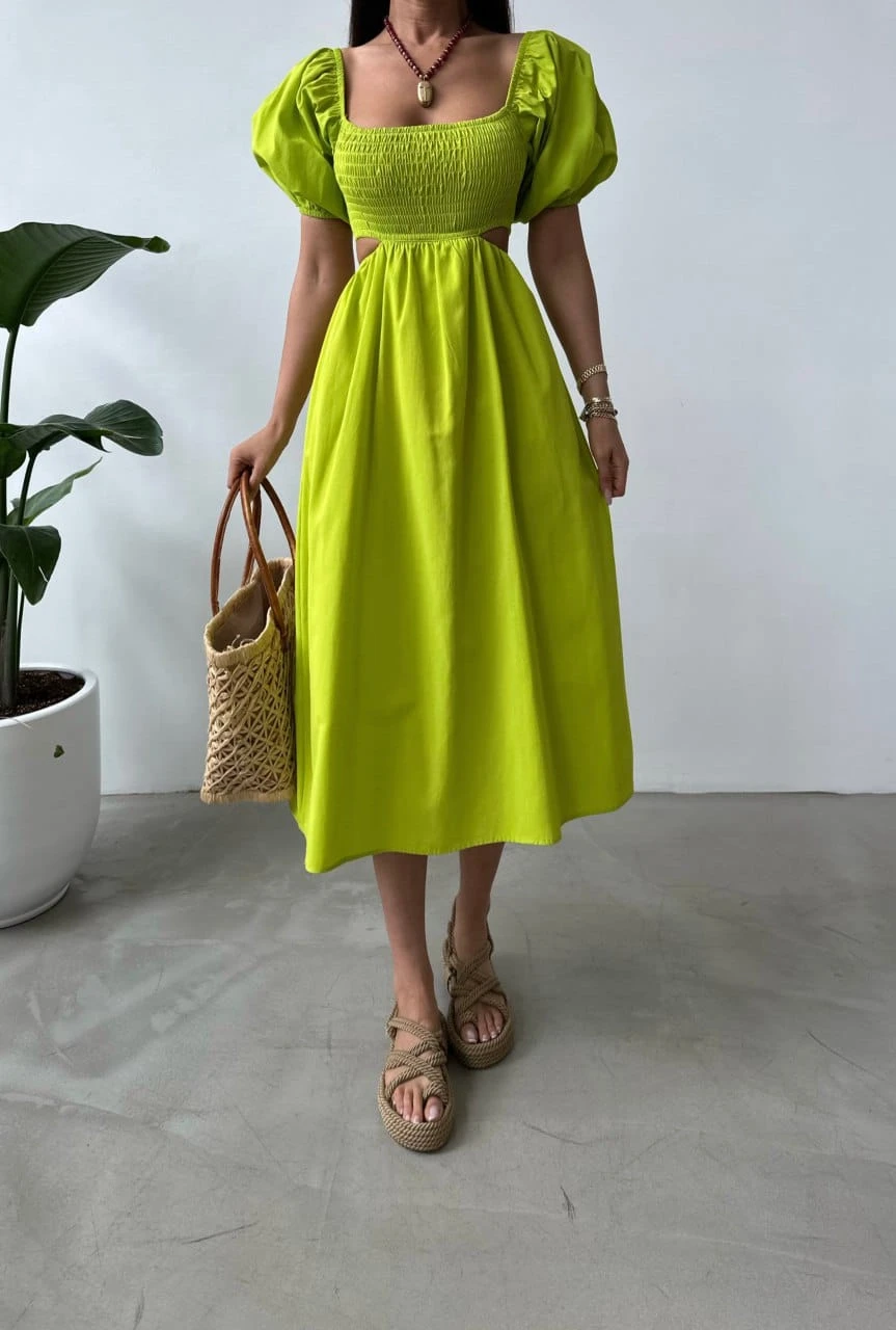 Z@R@ Model Beli Açık Gipeli Elbise