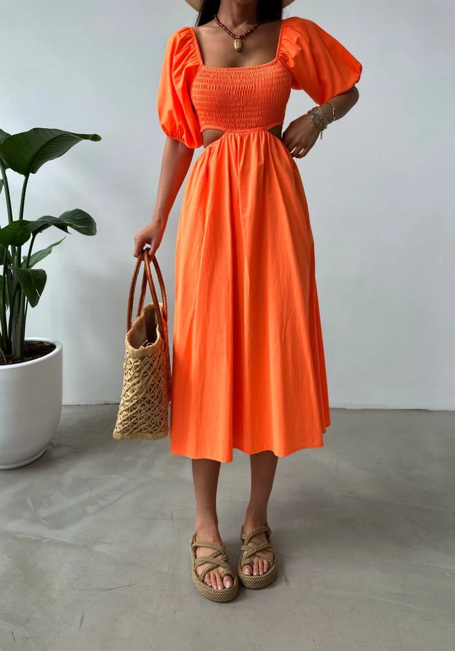 Z@R@ Model Beli Açık Gipeli Elbise