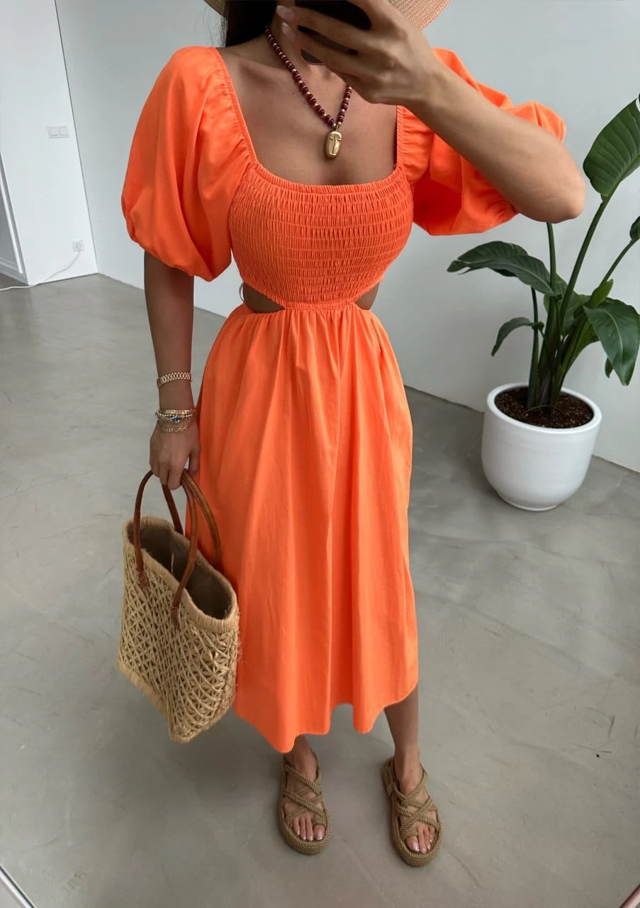 Z@R@ Model Beli Açık Gipeli Elbise