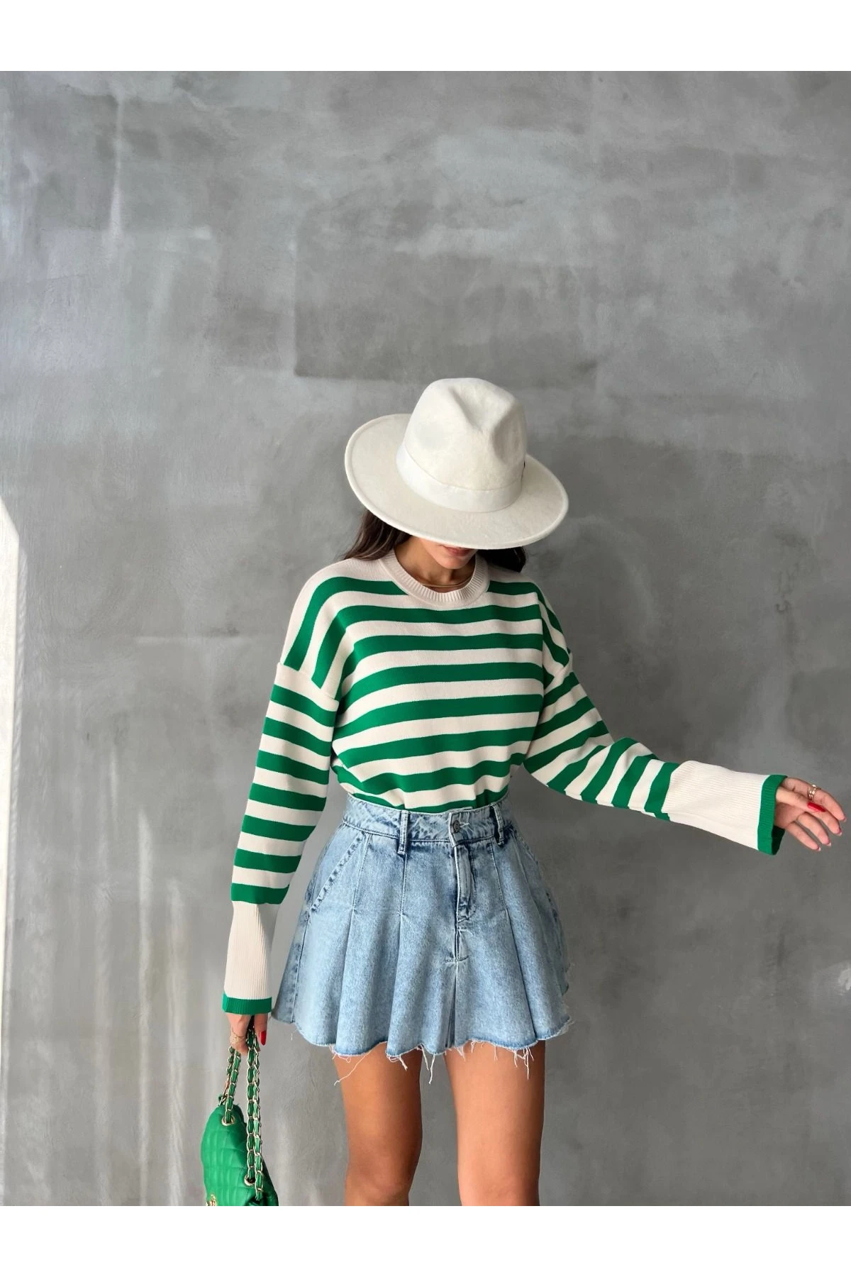 Z@R@ Model Çizgili Kazak