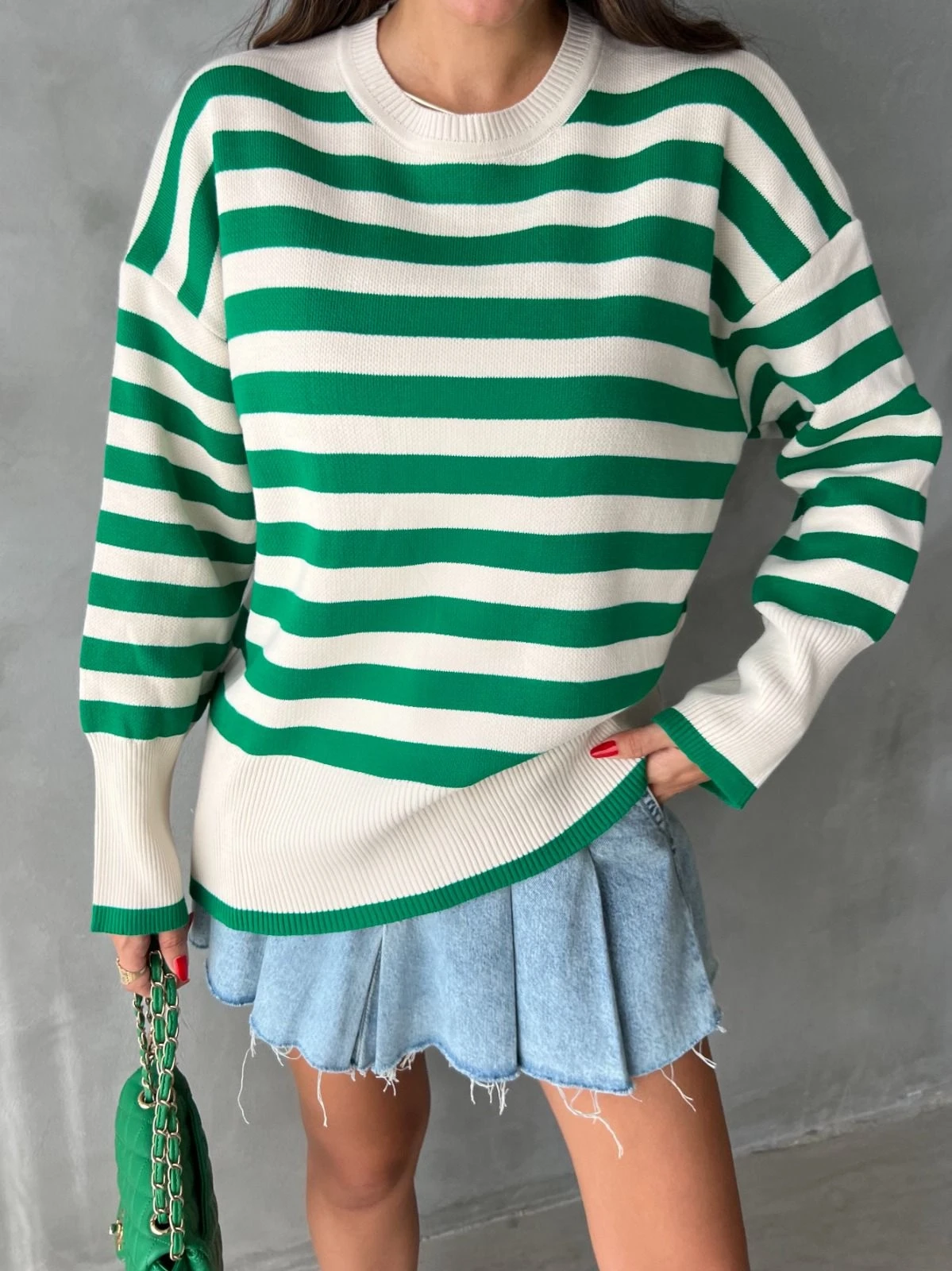 Z@R@ Model Çizgili Kazak